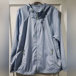 Northern Reflections Light Blue Packaway Jacket size:XL